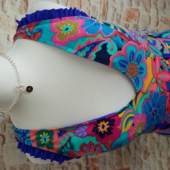 New Skinny Dippers Tapestry Swimsuit by Miraclesuit - Picture 5 of 12